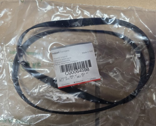 1046-H-7 Waschmaschine Antriebsriemen elastisch C00064598 (passend bei AEG Privileg Siemens Beko u.a